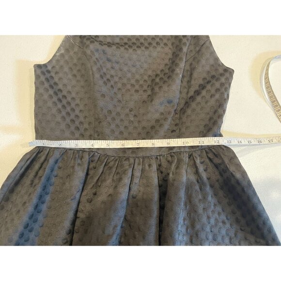 Soprano Women Fit & Flare Dress Black Dot Open Bow Back Side Zip Tule Size Small - Picture 5 of 7